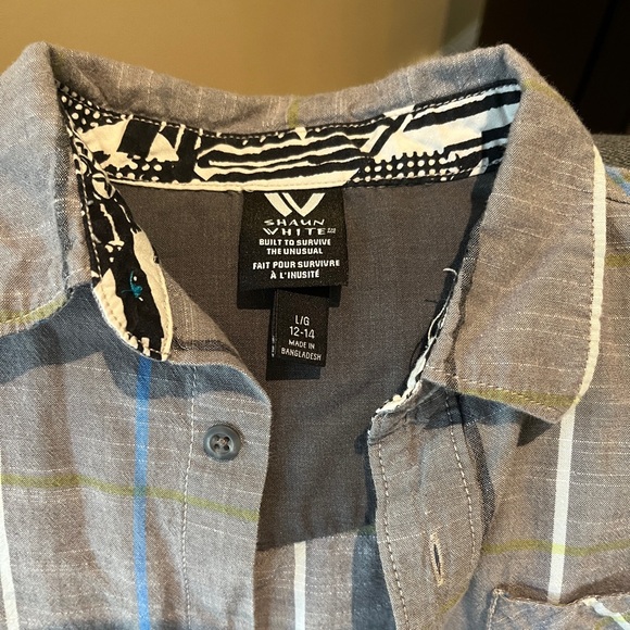 Grey shaun white vintage button tshirt - Picture 4 of 4